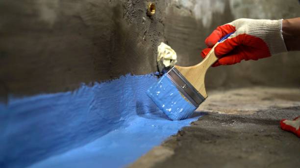 Commercial Basement Waterproofing project at a Burton, OH business property by SJ Waterproofing Pros